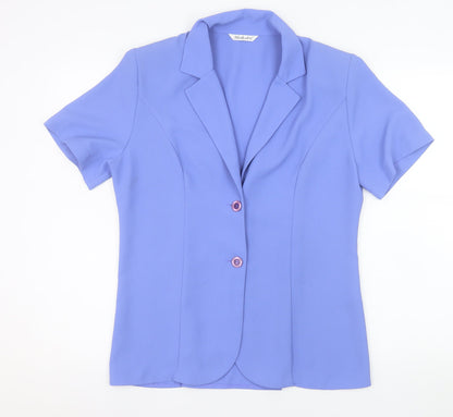 Womens UK Size 14 Berkertex Blue Classic Blouse