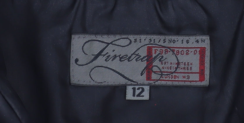 Womens UK Size 12 Firetrap Black Puffer Jacket
