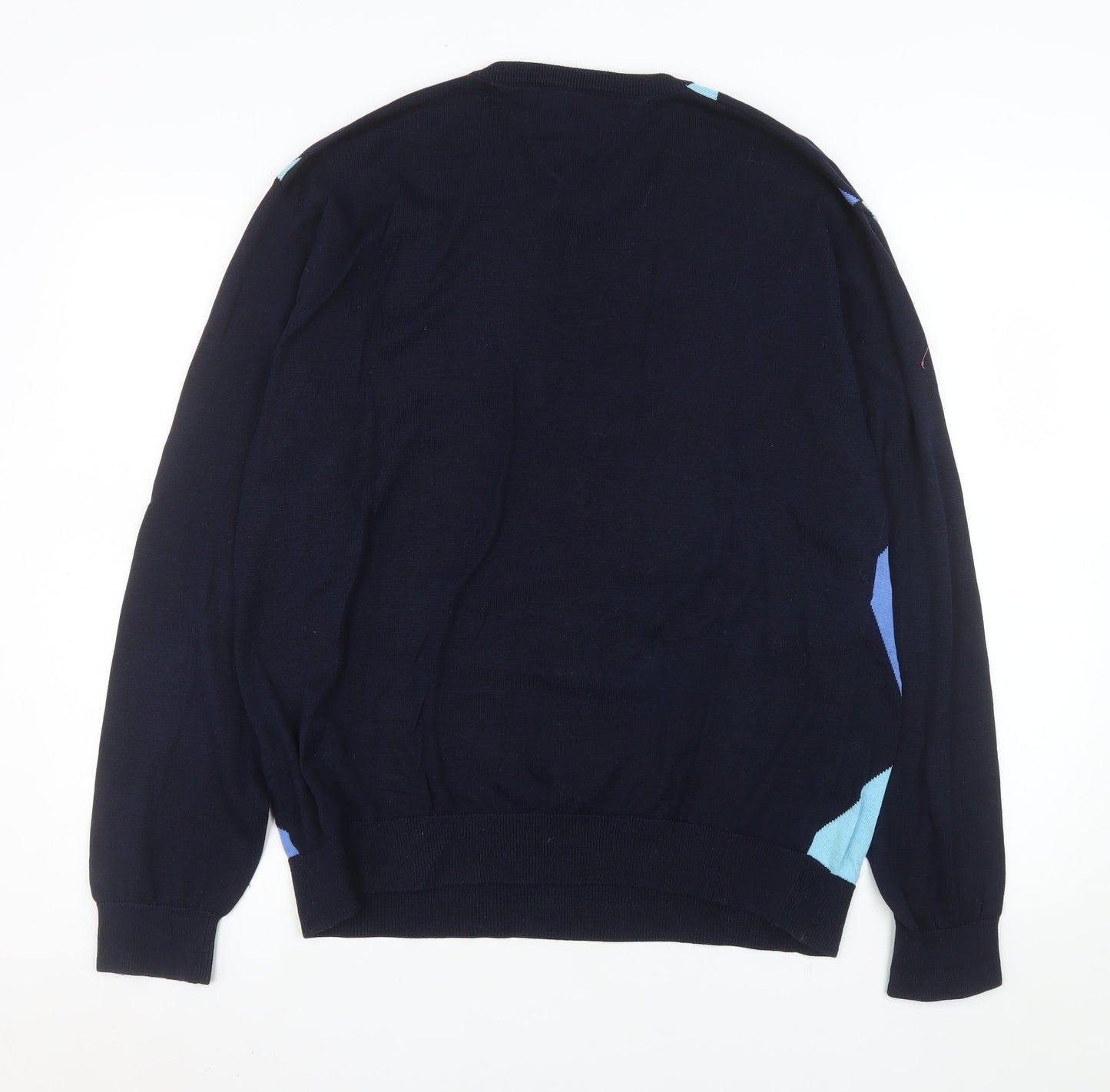 Mens UK Size M Tommy Hilfiger Blue Pullover Jumper