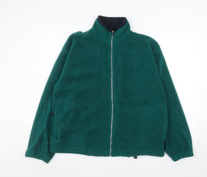Mens UK Size M Antartex Green Fleece Jacket