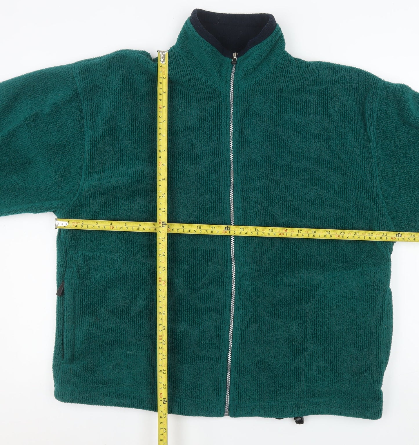 Mens UK Size M Antartex Green Fleece Jacket