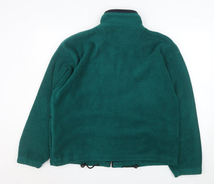 Mens UK Size M Antartex Green Fleece Jacket
