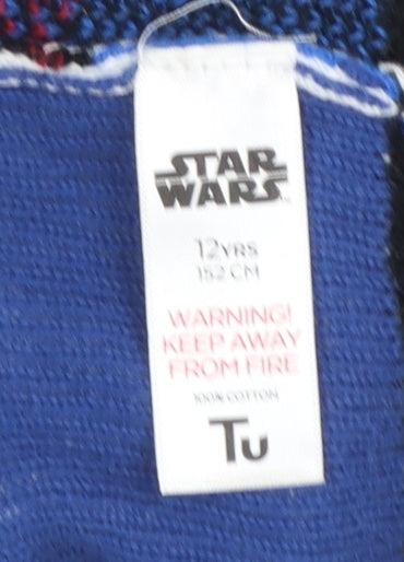 Boys UK Size 12 Years TU Blue Pullover Jumper