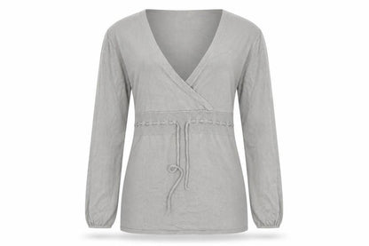 Womens UK Size 12 Moda Mothercare Grey Wrap Jumper