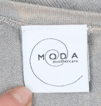 Womens UK Size 12 Moda Mothercare Grey Wrap Jumper