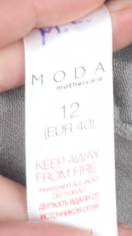 Womens UK Size 12 Moda Mothercare Grey Wrap Jumper