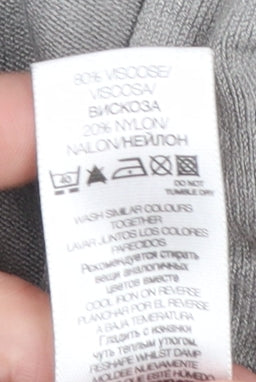 Womens UK Size 12 Moda Mothercare Grey Wrap Jumper