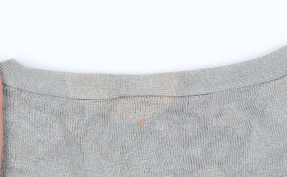 Womens UK Size 12 Moda Mothercare Grey Wrap Jumper