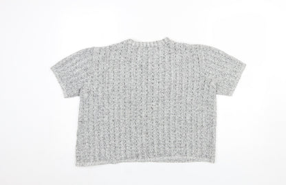 Womens UK Size L Anne Cramond Grey Cardigan Jumper