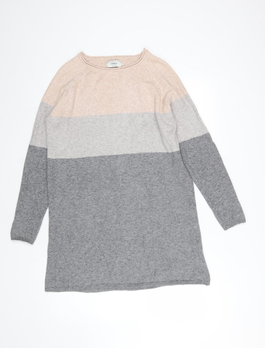 Womens UK Size M Only Multicoloured Pullover Jumper