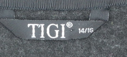 Womens UK Size 14 Tigi Grey Vest Jumper