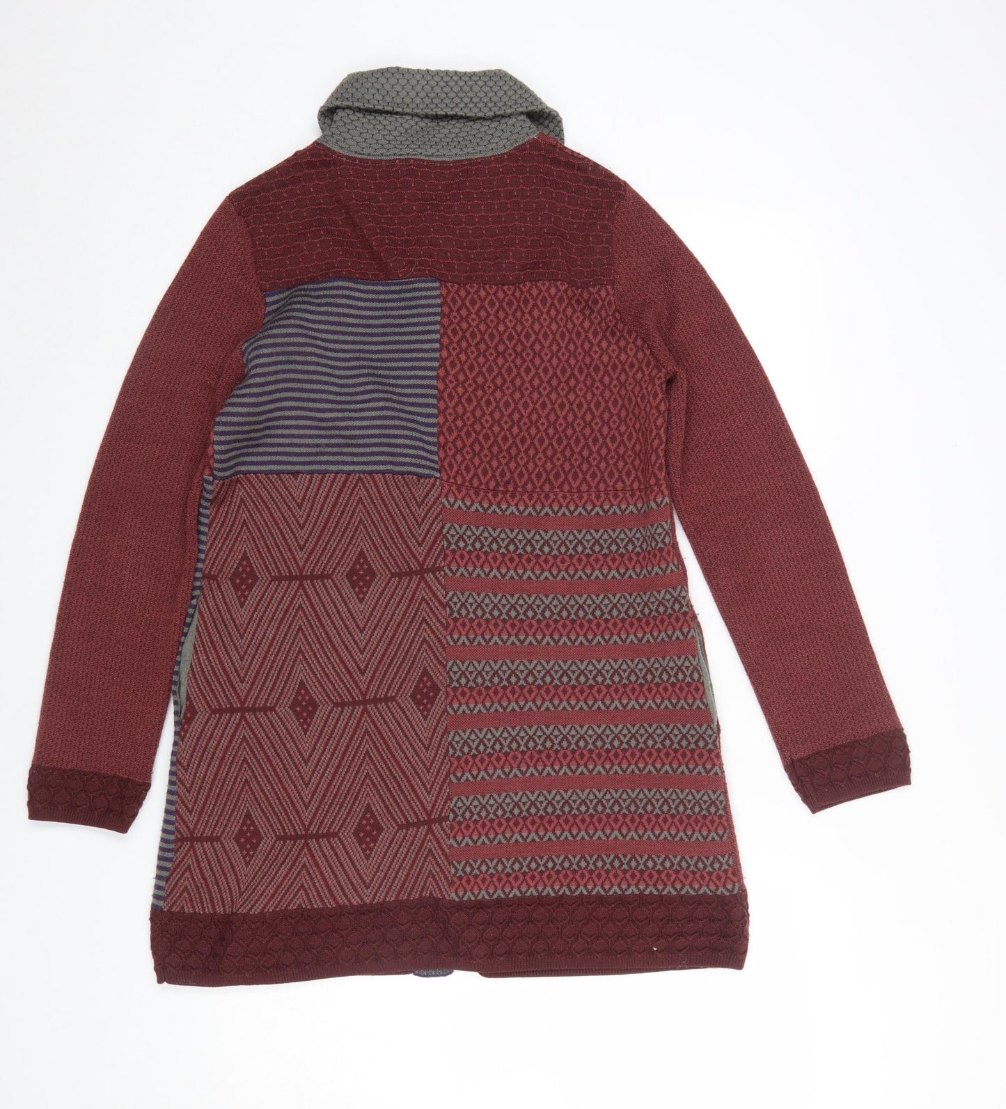 Womens UK Size M Indiwoman by Individual Red Cardigan Jumper