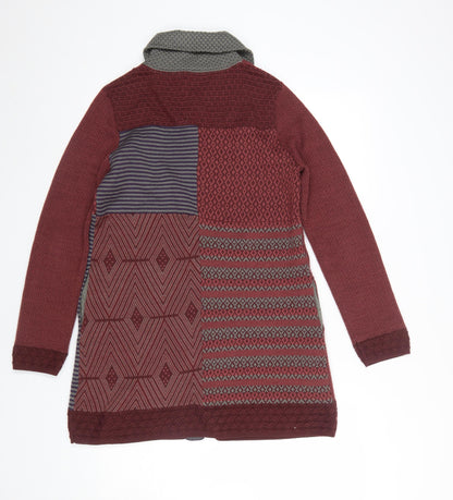 Womens UK Size M Indiwoman by Individual Red Cardigan Jumper