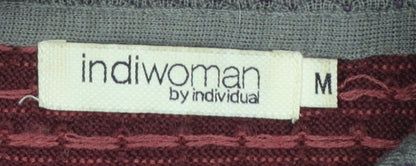 Womens UK Size M Indiwoman by Individual Red Cardigan Jumper