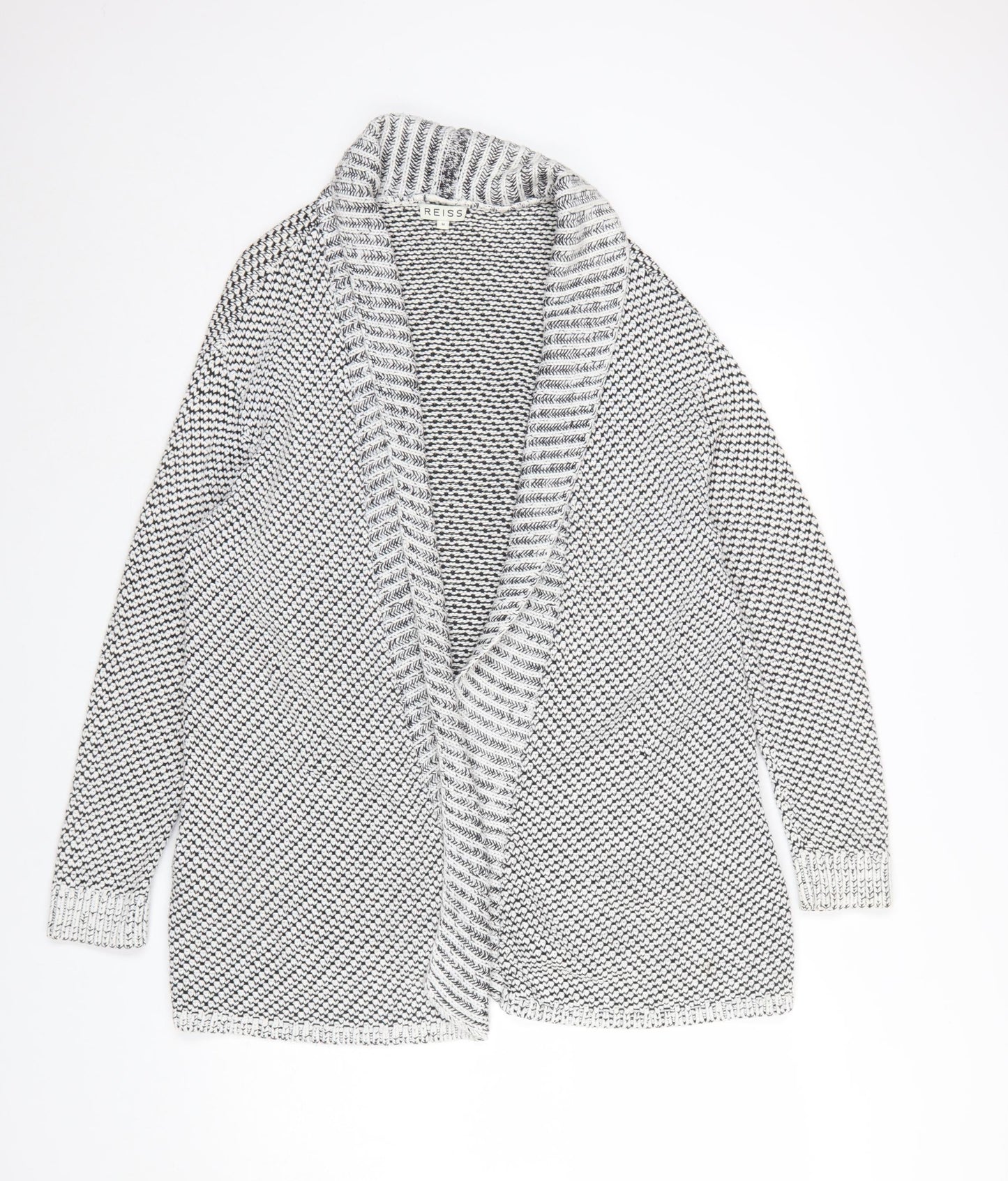Womens UK Size M Reiss Grey Cardigan Jumper
