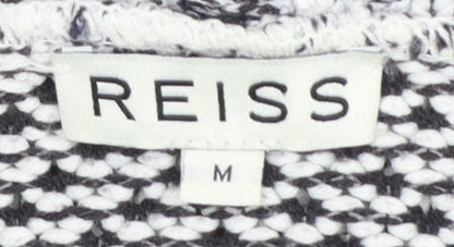 Womens UK Size M Reiss Grey Cardigan Jumper