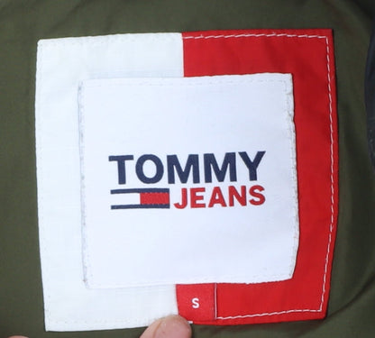 Mens UK Size S Tommy Jeans Green Puffer Jacket