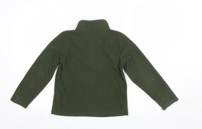 Peter Storm Boys Green Fleece 1/4 Zip Sweatshirt 7-8 Years Outdoor Pullover