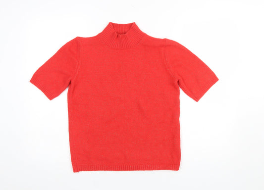 Womens UK Size S Marks and Spencer Red Pullover Jumper