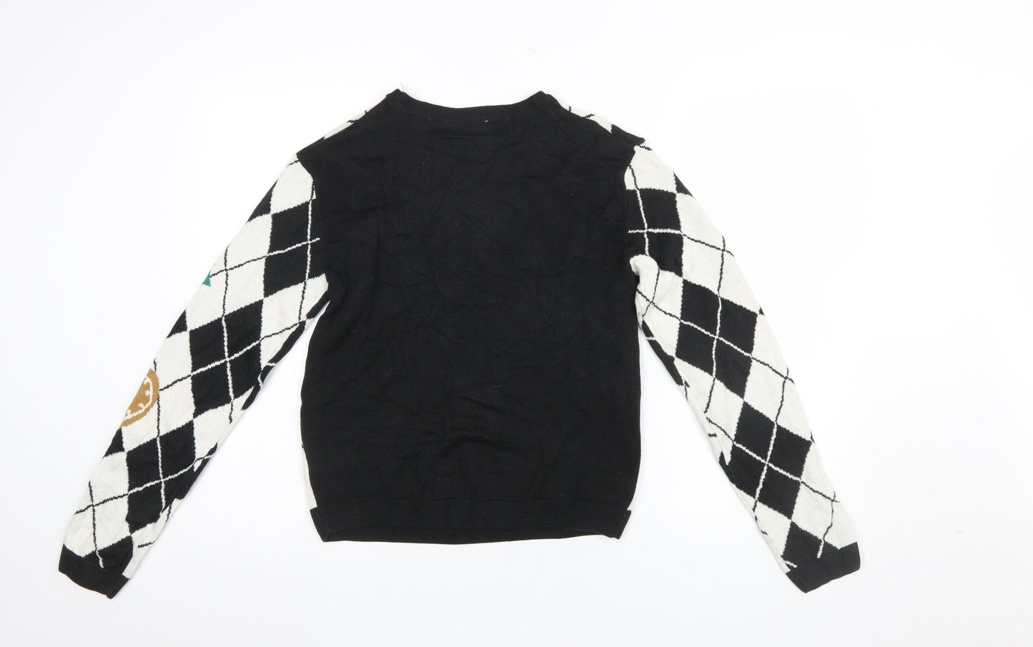 Girls UK Size 14 Years H&M Black Pullover Jumper