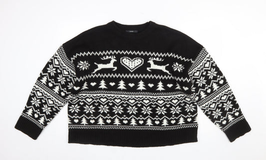 Womens UK Size XL George Black Pullover Jumper