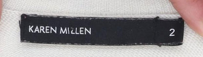 Womens UK Size 10 Karen Millen Beige Pullover Jumper