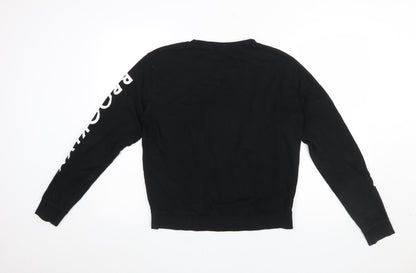 Womens UK Size M H&M Black Pullover Sweatshirt
