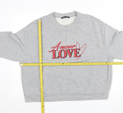 Womens UK Size L Marks and Spencer Grey Pullover Sweatshirt