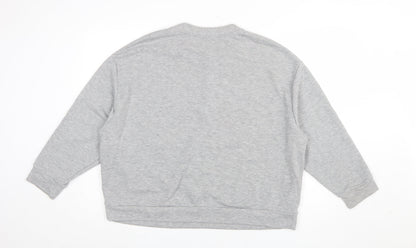 Womens UK Size L Marks and Spencer Grey Pullover Sweatshirt