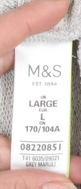 Womens UK Size L Marks and Spencer Grey Pullover Sweatshirt
