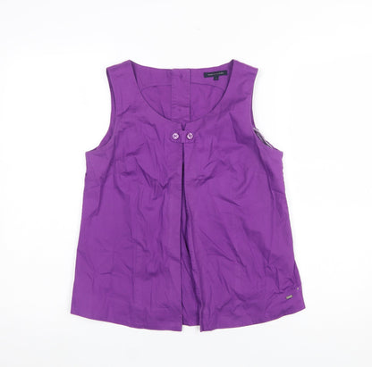 Womens UK Size 10 Tommy Hilfiger Purple Basic Blouse
