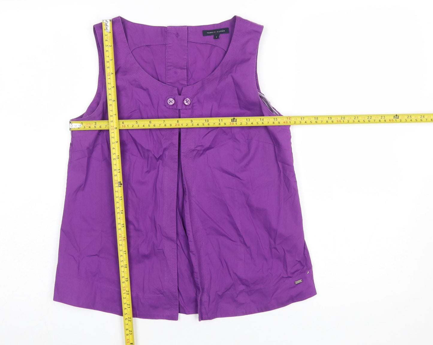 Womens UK Size 10 Tommy Hilfiger Purple Basic Blouse