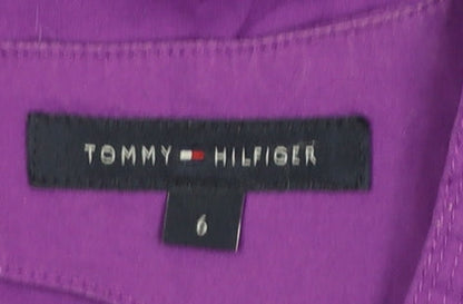Womens UK Size 10 Tommy Hilfiger Purple Basic Blouse