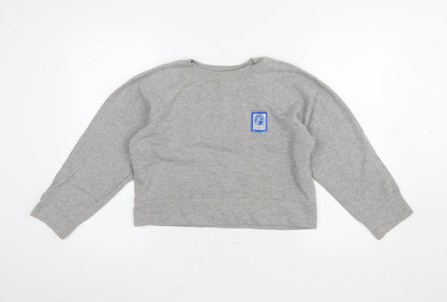 Womens UK Size S Miss Selfridge Grey Pullover Sweatshirt