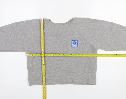 Womens UK Size S Miss Selfridge Grey Pullover Sweatshirt