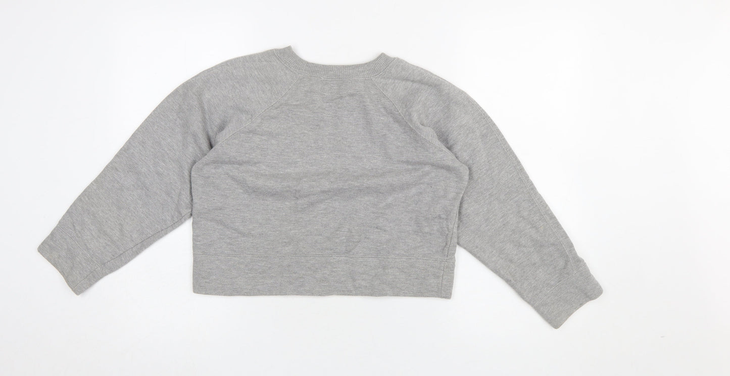 Womens UK Size S Miss Selfridge Grey Pullover Sweatshirt