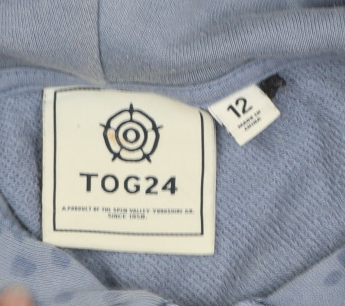 Womens UK Size 12 TOG24 Blue Full Zip Hoodie
