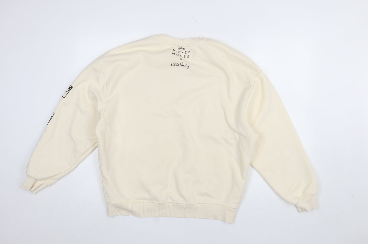 Womens UK Size 2XS Primark Beige Pullover Sweatshirt