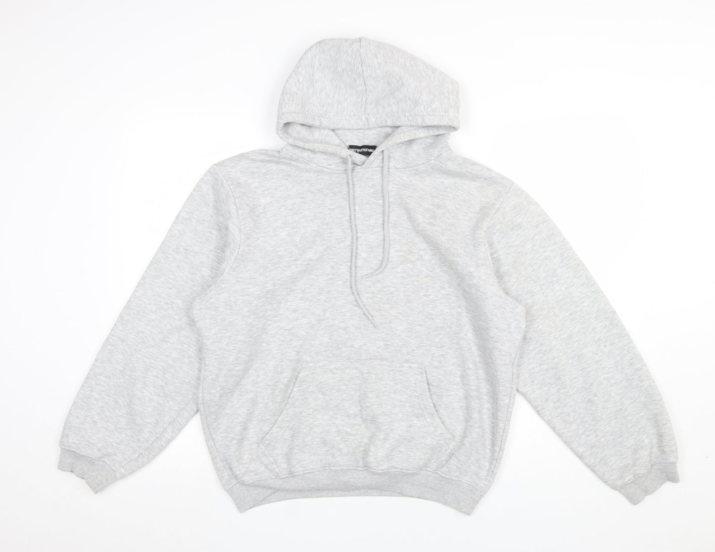 Womens UK Size M PRETTYLITTLETHING Grey Pullover Hoodie