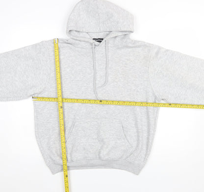 Womens UK Size M PRETTYLITTLETHING Grey Pullover Hoodie