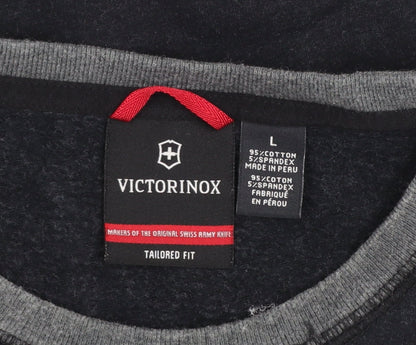 Mens UK Size L Victorinox Black Pullover Sweatshirt
