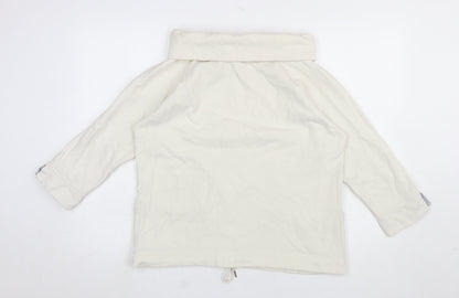 Womens UK Size 14 Cotton Traders Ivory Pullover Sweatshirt