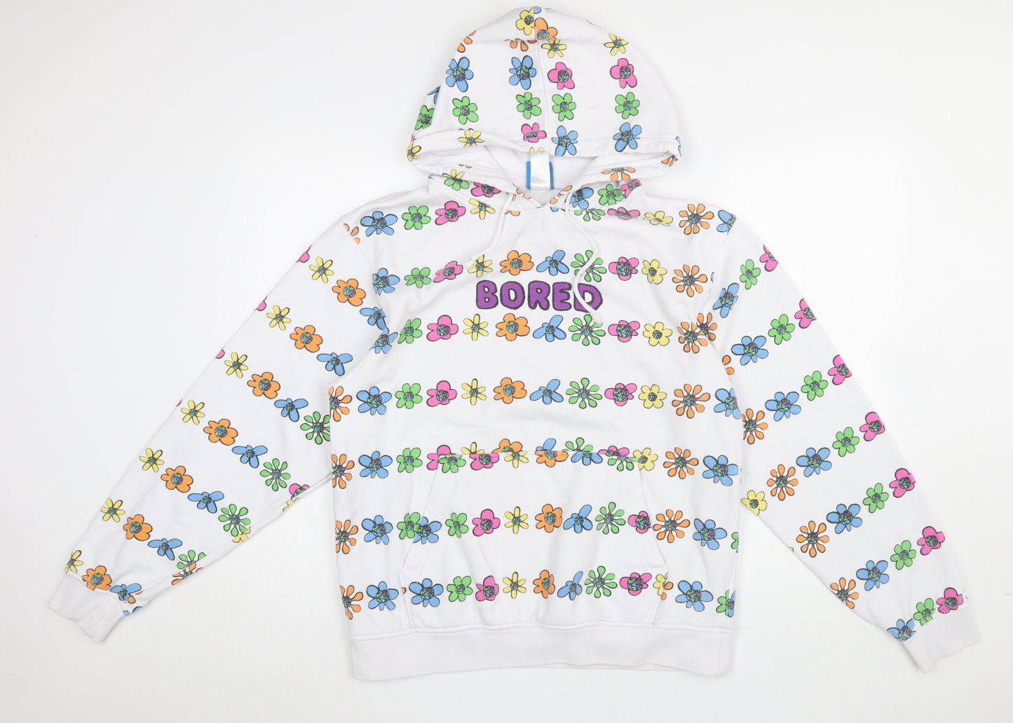 Womens UK Size M Teenage Multicoloured Pullover Hoodie