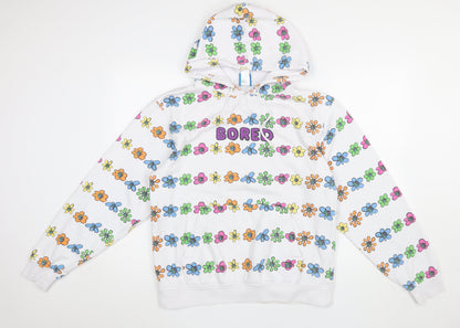 Womens UK Size M Teenage Multicoloured Pullover Hoodie