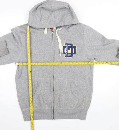 Mens UK Size M Duffer Grey Full Zip Hoodie