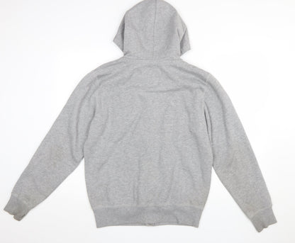 Mens UK Size M Duffer Grey Full Zip Hoodie