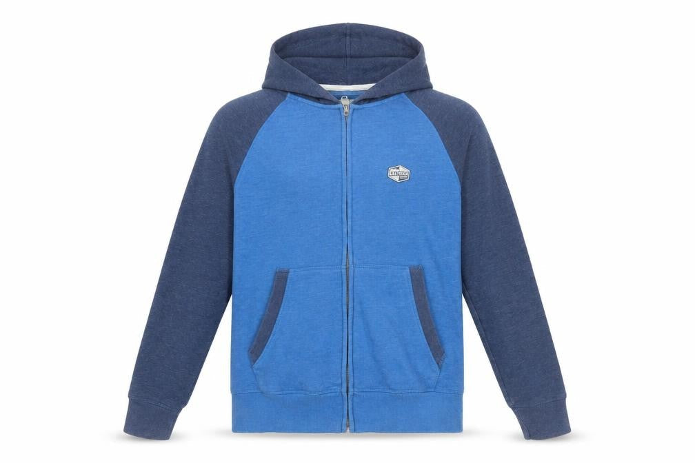 Mens UK Size S Saltrock Blue Full Zip Hoodie