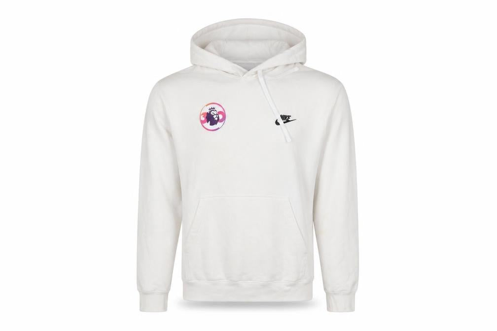 Mens UK Size M Nike White Pullover Hoodie