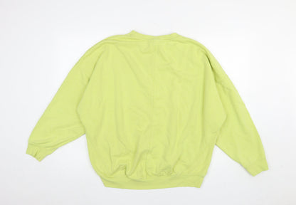 Womens UK Size S River Island Green Pullover Sweatshirt