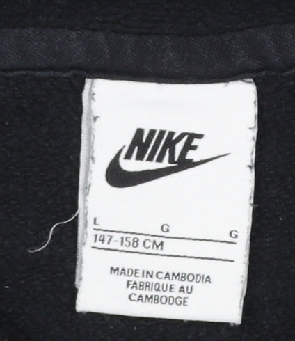 Boys UK Size L Nike Black Pullover Hoodie